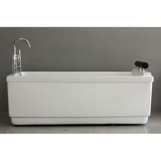 SanSiro Modern 67 inch Palazzo Water Jetted Bath Tub/ Faucet Package Jetted Tubs