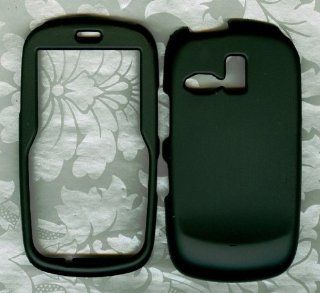 Black snap on case Samsung r355 R355c Straight Talk Phone Cover Cell Phones & Accessories