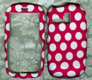 Pink Dot snap on case Samsung r355 R355c Straight Talk Phone Cover Cell Phones & Accessories