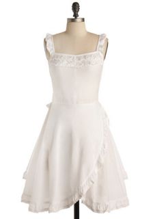 White Haute Dress  Mod Retro Vintage Dresses