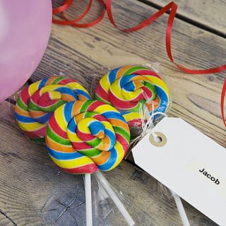 rainbow swirly lollipop by the 3 bears one stop gift shop