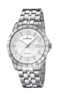 Candino men's quartz Watch with white Dial analogue Display and silver stainless steel Bracelet C4513/4 Watches