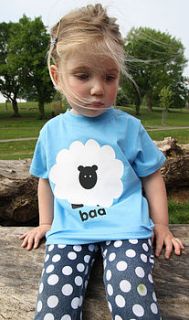 'baa' sheep t shirt by milk & cereal