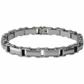 Very Cool Tungsten Carbide Biker Chain Style Bracelet Jewelry