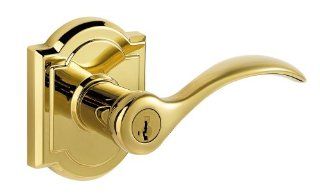 Baldwin 354TBL ARB L03 SMT CP Tobin Entry Lever Featuring SmartKey, Lifetime Polished Brass   Door Levers  