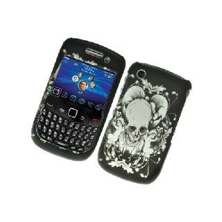 EGCBerry Curve 8520 8530 3G 9300 9330 Black White Skull Angel Cover Case Cell Phones & Accessories