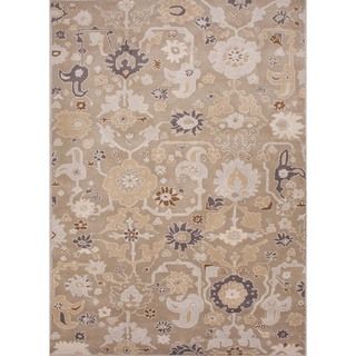 Hand tufted Transitional Floral Gray Wool Rug (8' x 11') JRCPL 7x9   10x14 Rugs