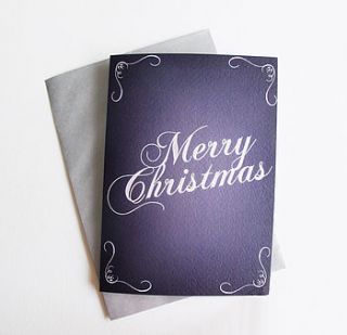 merry christmas chalkboard christmas card by sarah hurley designs