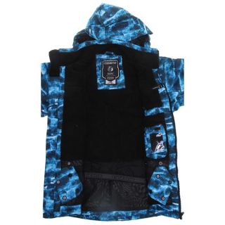 Ripzone Tradition Snowboard Jacket Mountain Blue Print   Kids, Youth