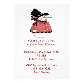 Frosty's Dinner Date Personalized Invite