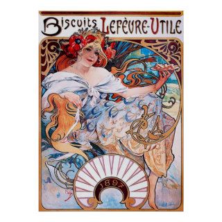 Biscuits Lefèvre Utile ~ Vintage Advertising Print