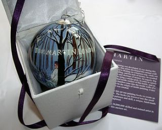 2010 hand painted christmas bauble by tom martin london