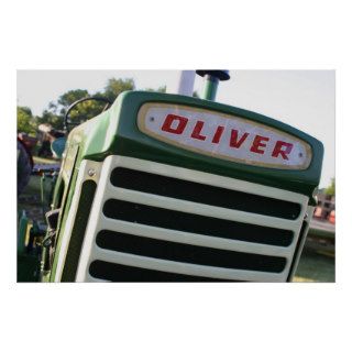 Oliver tractor decal posters
