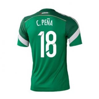 Adidas C. PEA #18 Mexico Home Jersey World Cup 2014 Sports & Outdoors