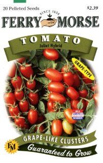 Ferry Morse 1788 Tomato Seeds, Juliet Hybrid, Grape Type (369 Milligram Packet) (Discontinued by Manufacturer)  Tomato Plants  Patio, Lawn & Garden