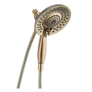 Delta 58045 CZ In2ition 2 in 1 Shower Head and Hand Shower with 5 Spray Settings, Champagne Bronze   Hand Held Showerheads  