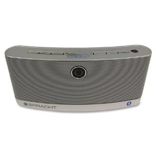 Wholesale CASE of 5   Spracht Aura BluNote Wireless Speaker System Wireless Speaker W/Bluetooth, 4 Watt, Silver  Lecterns 