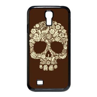 Floral Skull Case for SamSung Galaxy S4 I9500 Cell Phones & Accessories