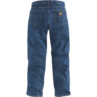 Carhartt Relaxed Fit Straight Leg Jean — Dark Stone, 48in. Waist x 30in. Inseam, Regular Style, Model# B17  Jeans