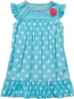 Carter's Nightgown   Turquoise Dots Small Clothing