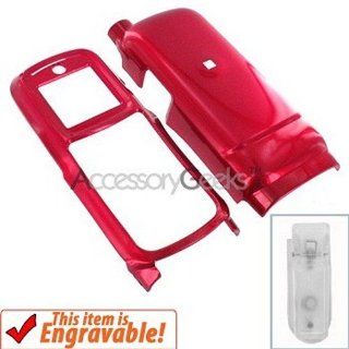 Motorola I365 Plastic Case   Red Cell Phones & Accessories