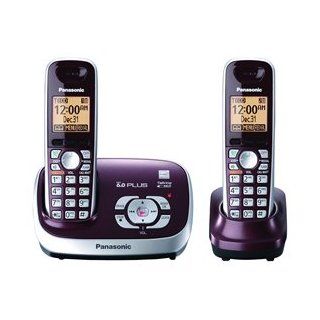Panasonic Dect 6.0+, Dual Handset, ITAD, RED (Cordless Telephones / DECT 6.0 Cordless Phones)  Electronics