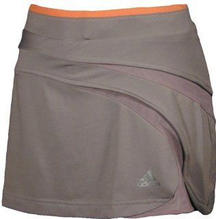 Womens Adidas Edge Skort   Lava Grey/Mono Orange (XS)  Tennis Skorts  Sports & Outdoors