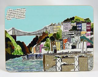 bristol hotwells view placemat by emmeline simpson