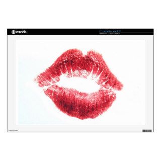 Lipstick Kiss   Lips Skins For 17" Laptops