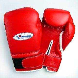 Winning Velcro Training Boxing Gloves 16oz (Black)  Sports & Outdoors