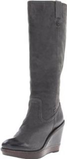 FRYE Women's Paige Wedge X Stitch Boot Shoes