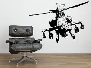 military helicopter wall stickers by parkins interiors