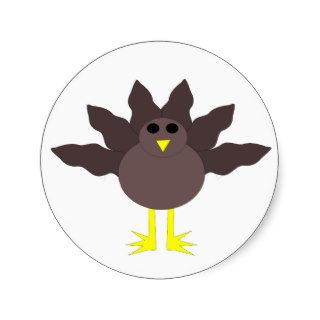 Funny Thanksgiving Turkey Stickers