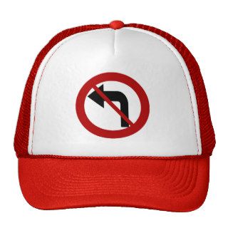 No Left Turn Cap Mesh Hat