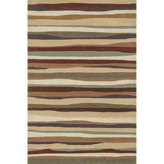 Hand tufted Chalice Spice Stripes Rug (7'9 x 9'9) Alexander Home 7x9   10x14 Rugs