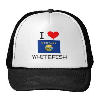 I Love Whitefish Montana Trucker Hat