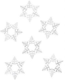 24 large snowflake table confetti by retreat home