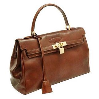 'riana' kelly style leather handbag by maxwell scott leather goods