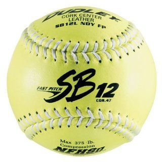 Dudley NFHS SB 12L Fast Pitch Softball   White Stitching   12 pack  Sports & Outdoors