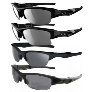 Oakley SI Flak Jacket Polarized Sunglasses   Matte Black Frame with Grey Lens 732163