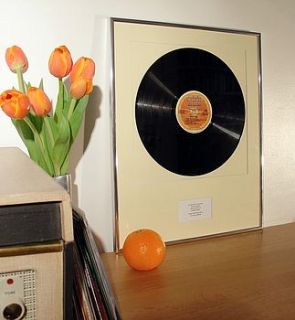 your favourite album framed and mounted by the old record shop