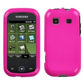 Hard Protector Skin Cover Cell Phone Case for SAMSUNG Trender SPH M380 Sprint   Hot Pink Cell Phones & Accessories