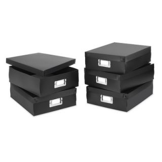 Whitmor, Inc Document Boxes in Black (Set of 5)