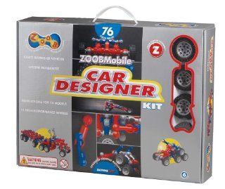 ZOOB 0Z12052 ZOOBMobile Car Designer Moving Mind Building Modeling System, Assorted Colors, 76 Pieces Toys & Games