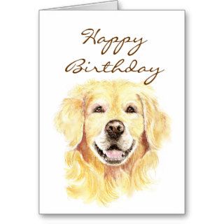 Happy Birthday Golden Years, Golden Retriever Greeting Cards