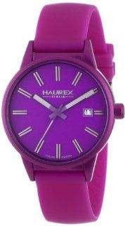Haurex Italy Women's 6K378DP3 Compact Purple Aluminum Case Purple Dial Date Watch at  Women's Watch store.