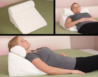 Bed Wedge Support Pillow White 