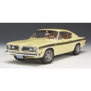 1969 Plymouth Barracuda Formula S 383 Yellow Highway 61 1/18 Diecast Car Model Toys & Games