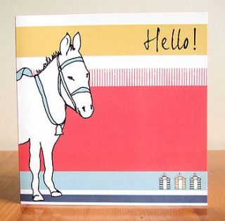 hello donkey greetings card by greetings cards by natalie turner