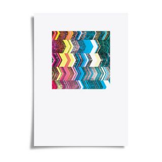 chevron limited edition print by dig the earth